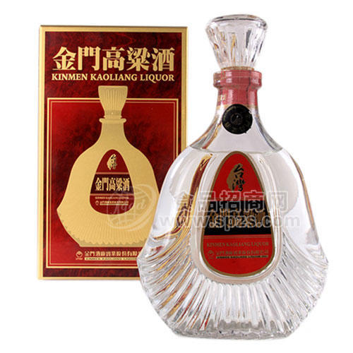 58度金门高粱酒823扁瓶红盒官方授权