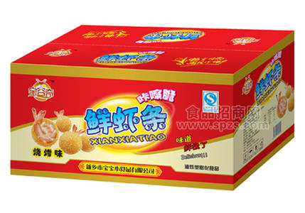 鲜虾条烧烤味
