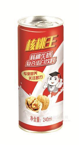 植物蛋白飲料核桃牛奶240ml 高罐