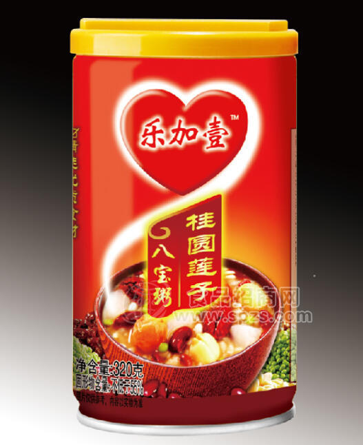 樂(lè)加壹方便粥 桂圓蓮子320克八寶粥--罐