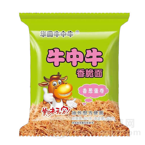 牛中牛香葱蛋卷香脆面62g