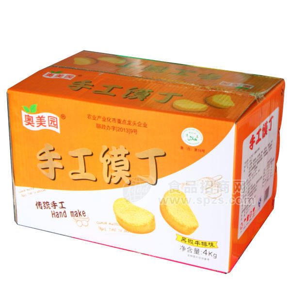 奧美園 手工饃丁 黑椒牛排味4kg