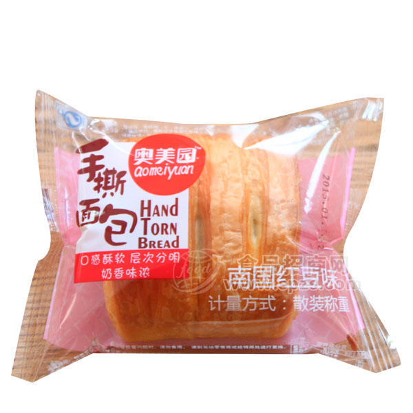 奥美园 手撕面包南国红豆味