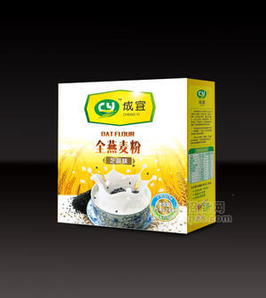 全燕麥粉-芝麻味沖調(diào)禮盒大包裝