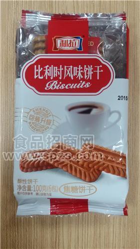 比利时风味饼干 焦糖饼干 利拉食品