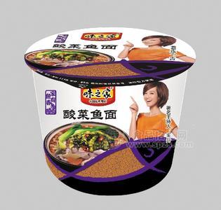 桶装家有鱼香 酸菜鱼面