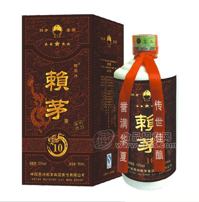 赖茅龙10年窖（酱香），浓香型白酒