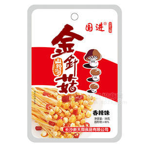 國進(jìn)金針菇醬腌菜湖南1元休閑麻辣方便食品 香辣味 28g