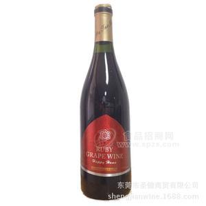 東莞市紅酒批發(fā)網(wǎng)招商紅寶石波爾多紅葡萄酒