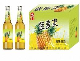 果味啤酒批發(fā)樂(lè)平|瑞金500毫升菠蘿啤代理