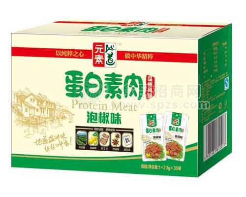 蛋白素肉泡椒味