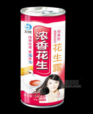 有机浓香花生露240ml