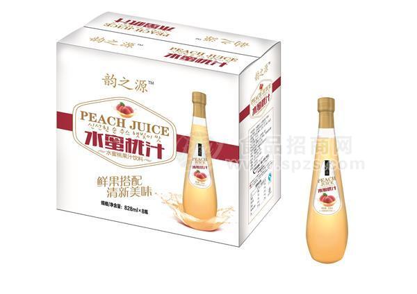 韻之源果汁飲料 水蜜桃汁 828mlx8瓶