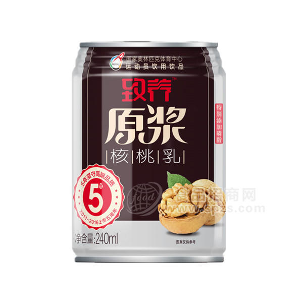 ·致养原浆核桃乳 植物蛋白饮料240ml 