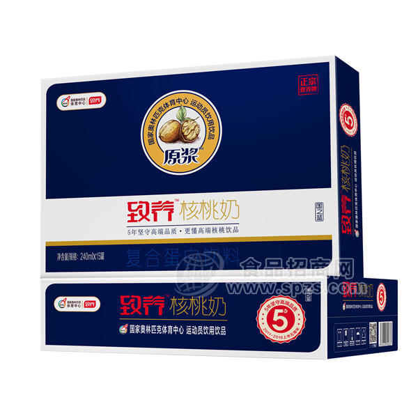 ·致养核桃奶复合蛋白饮料 240mlx15罐 