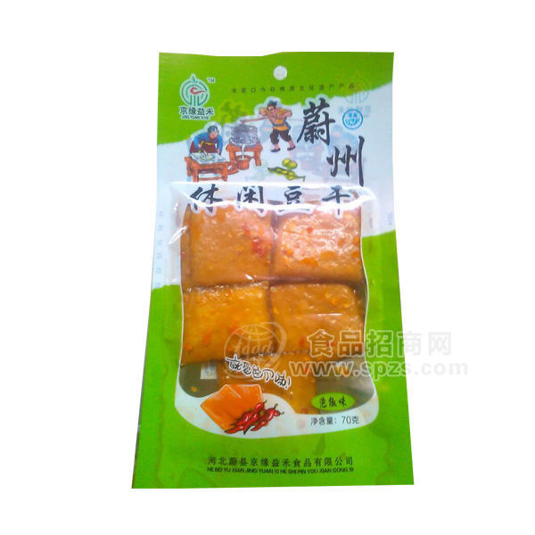·京缘益禾 休闲食品 泡椒味休闲豆干 70g 