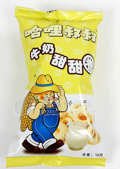 哈哩叔叔牛奶甜甜圈12g 休閑小食品