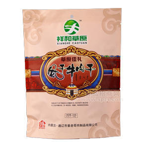 祥和草原 風干牛肉干218克 休閑食品