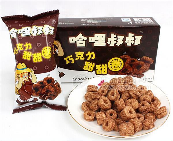哈哩叔叔巧克力甜甜圈 儿童膨化小食