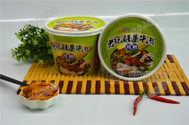 老坛酸菜牛肉河粉桶装诚招全国空白市场