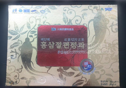 韩国进口 进口食品 红参切片 人参