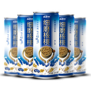 细磨坊植物蛋白饮料细磨核桃露果仁露240ml（蓝）