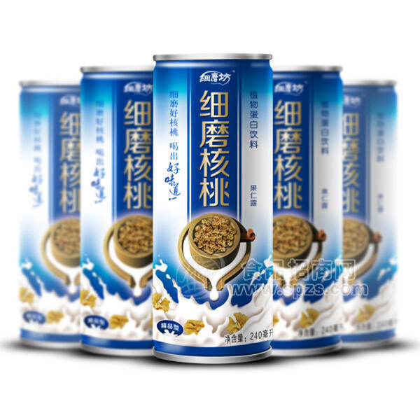 細(xì)磨坊植物蛋白飲料細(xì)磨核桃露果仁露240ml（藍(lán)）