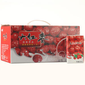 鄉(xiāng)村伙伴 大紅棗牛奶果味飲品250ml開(kāi)窗禮盒