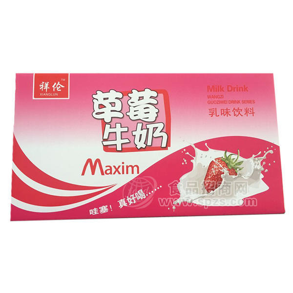 祥伦饮品草莓牛奶乳味饮料