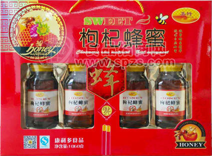 嘉特-枸杞蜂蜜禮盒（265gX4瓶）-康利多食品