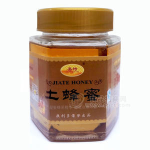 嘉特-土蜂蜜500g六棱方瓶-康利多食品