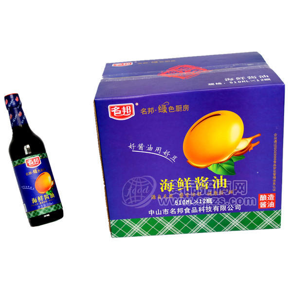 名邦绿色厨房海鲜酱油510mLx12瓶