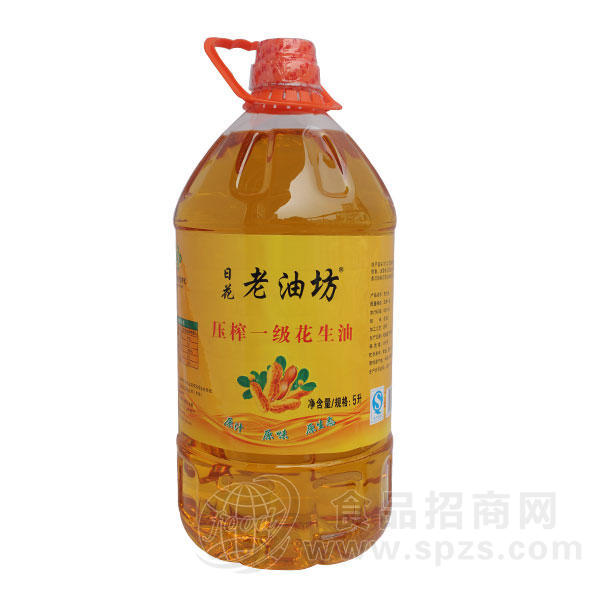 日花 老油坊 一级压榨花生油 5L