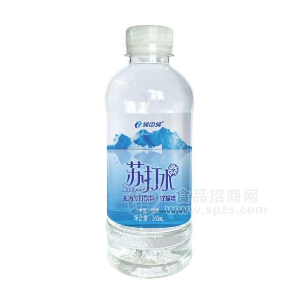 ·纯中纯苏打水 柠檬味无汽苏打水 360ml 