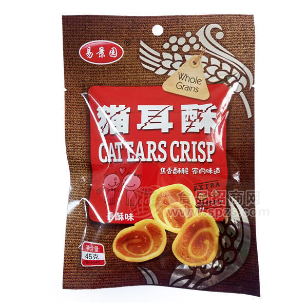 ·易景园猫儿酥香酥味休闲食品45g 