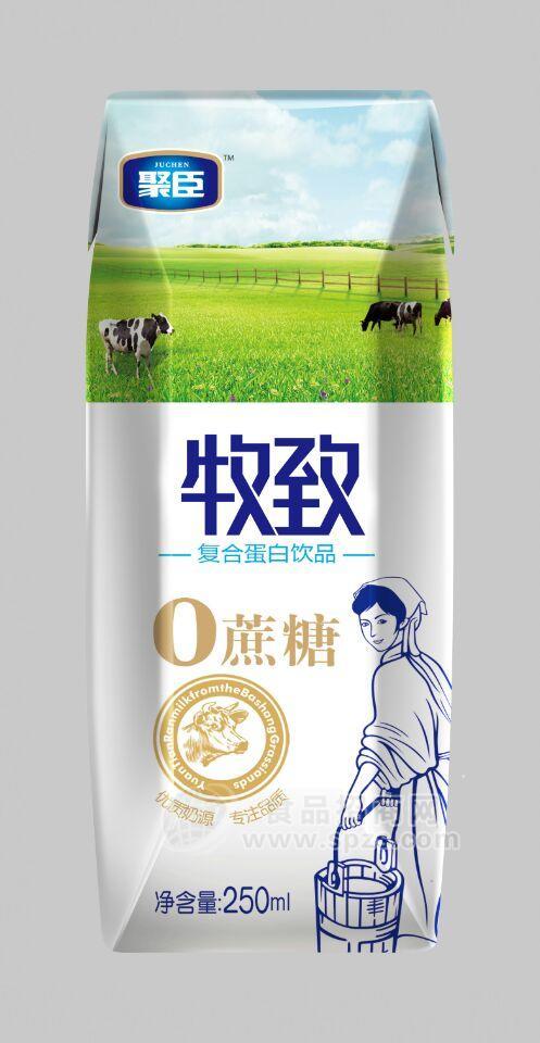 ·牧致250ml 牛奶乳饮料 复合蛋白饮品 0蔗糖 