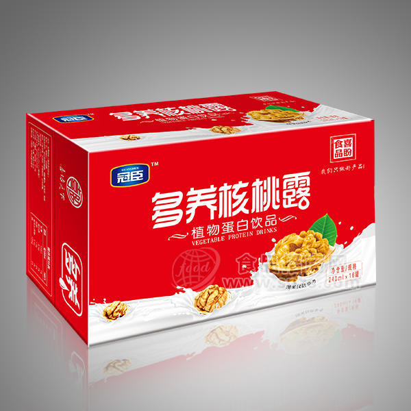 ·冠臣 多养核桃露 植物蛋白饮品 240mlx16罐 