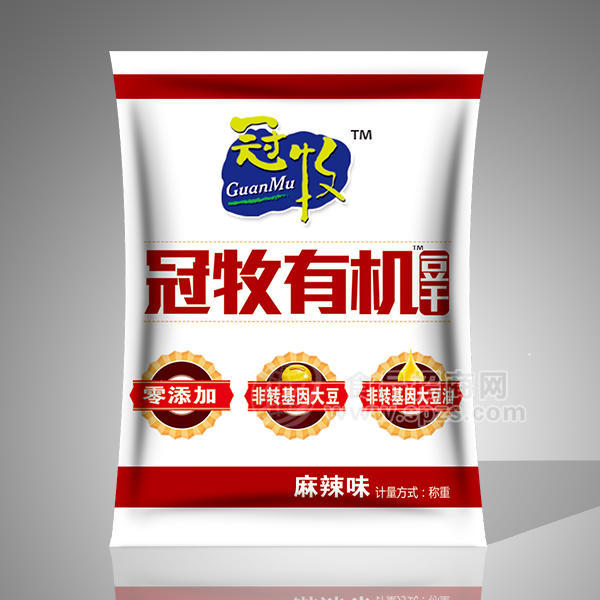 ·冠牧 有机豆干 麻辣味 