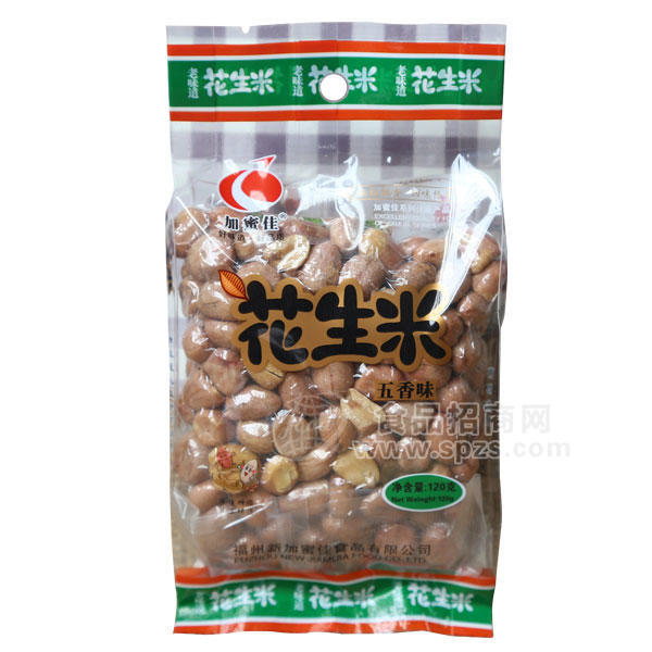 ·加蜜佳 老奶奶花生米五香味120g 炒货 