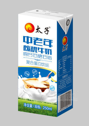 中老年  核桃牛奶