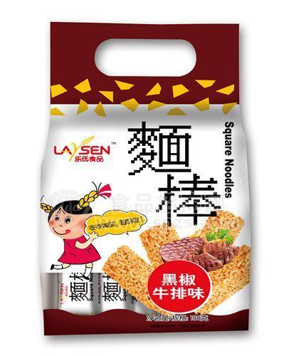 樂氏食品 面棒袋裝 黑椒牛排味 180g