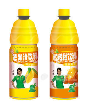 大瓶芒果汁、粒粒橙、果粒C