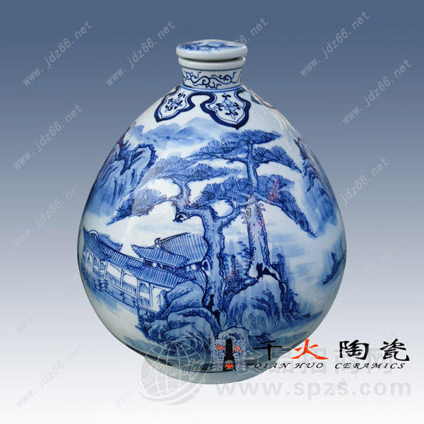 景德镇青花瓷酒坛个性定制