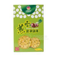 山栗花開(kāi) 蔥香栗子餅干 休閑食品 140g