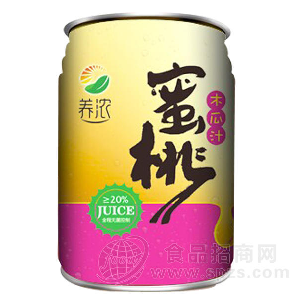 养浓 蜜桃木瓜汁245ml