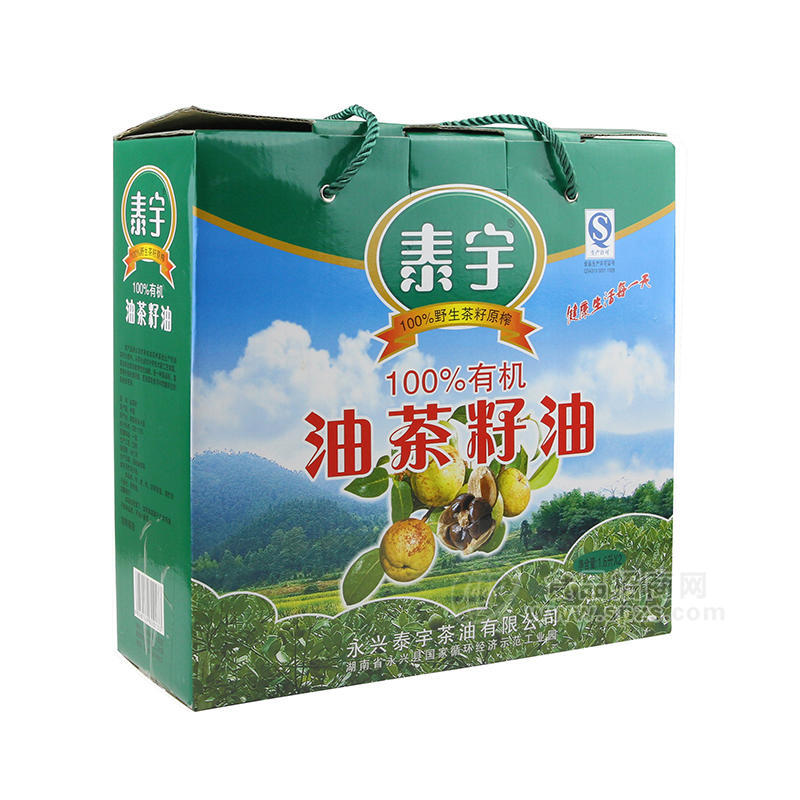 泰宇有機油茶籽油禮盒1.6L*2瓶