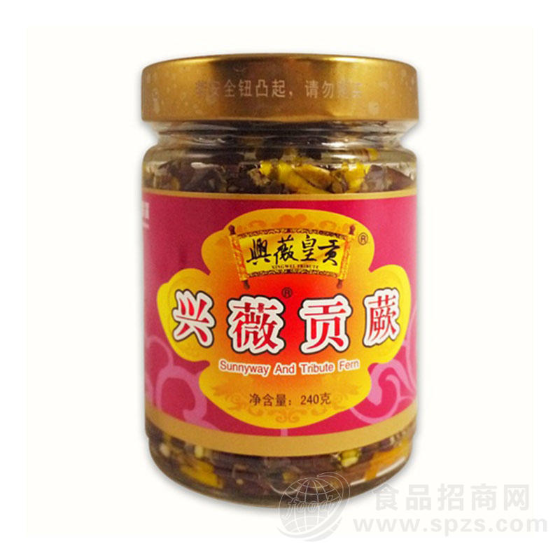 湖南衡东土特产 兴薇贡蕨240G 兴薇贡蕨 剁椒蕨 酱菜 泡菜