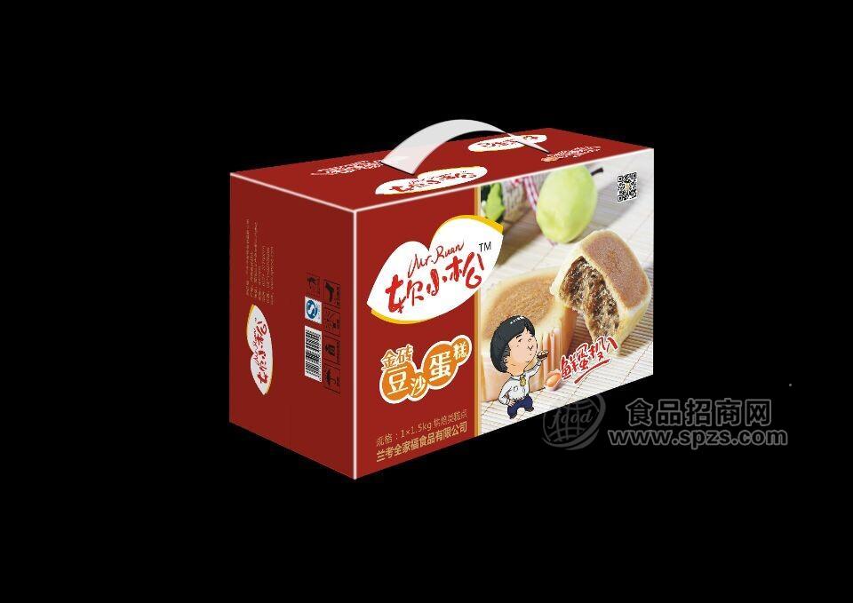 軟小松金磚豆沙蛋糕