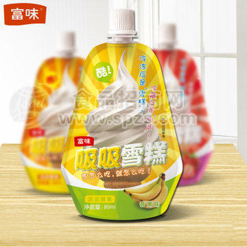 富味吸吸雪糕80ml4口味外包装