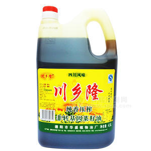 川鄉(xiāng)隆  非轉(zhuǎn)基因菜籽油 純香壓榨4.5L